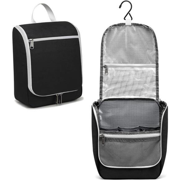 Water Repellent Polyester Hanging Toiletry Bag for Travel - Picture 1 of 7